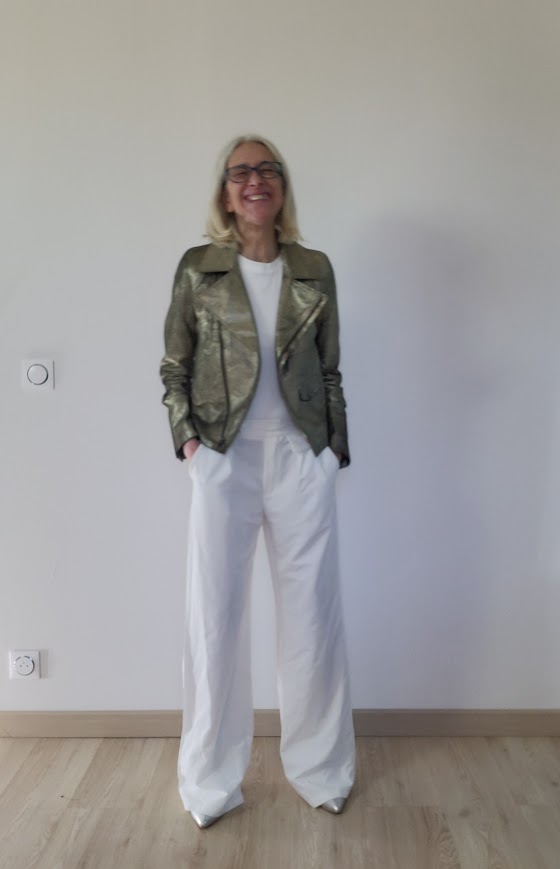 Pantalon habillé coupe évasé