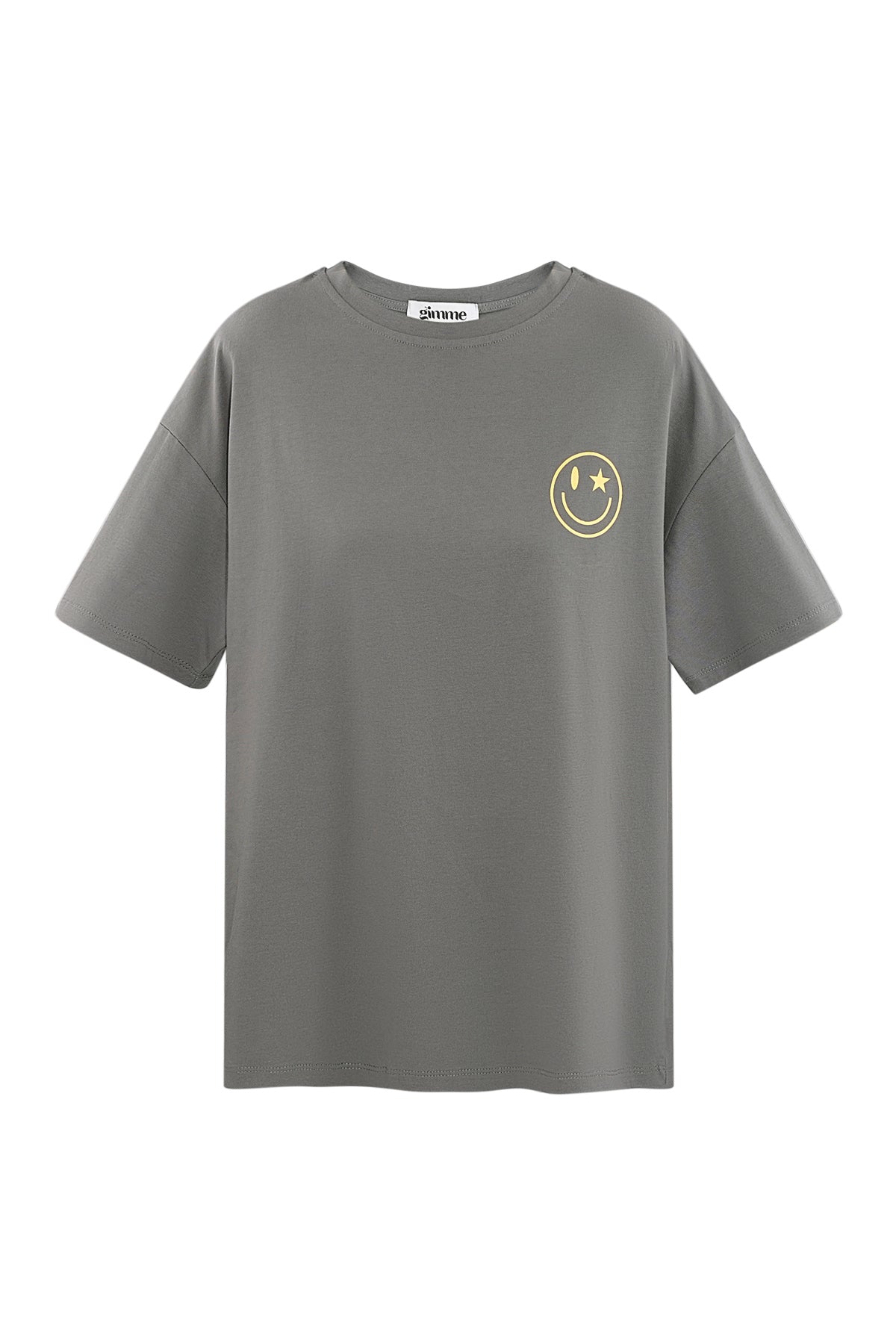 T-shirt en coton happy life smiley