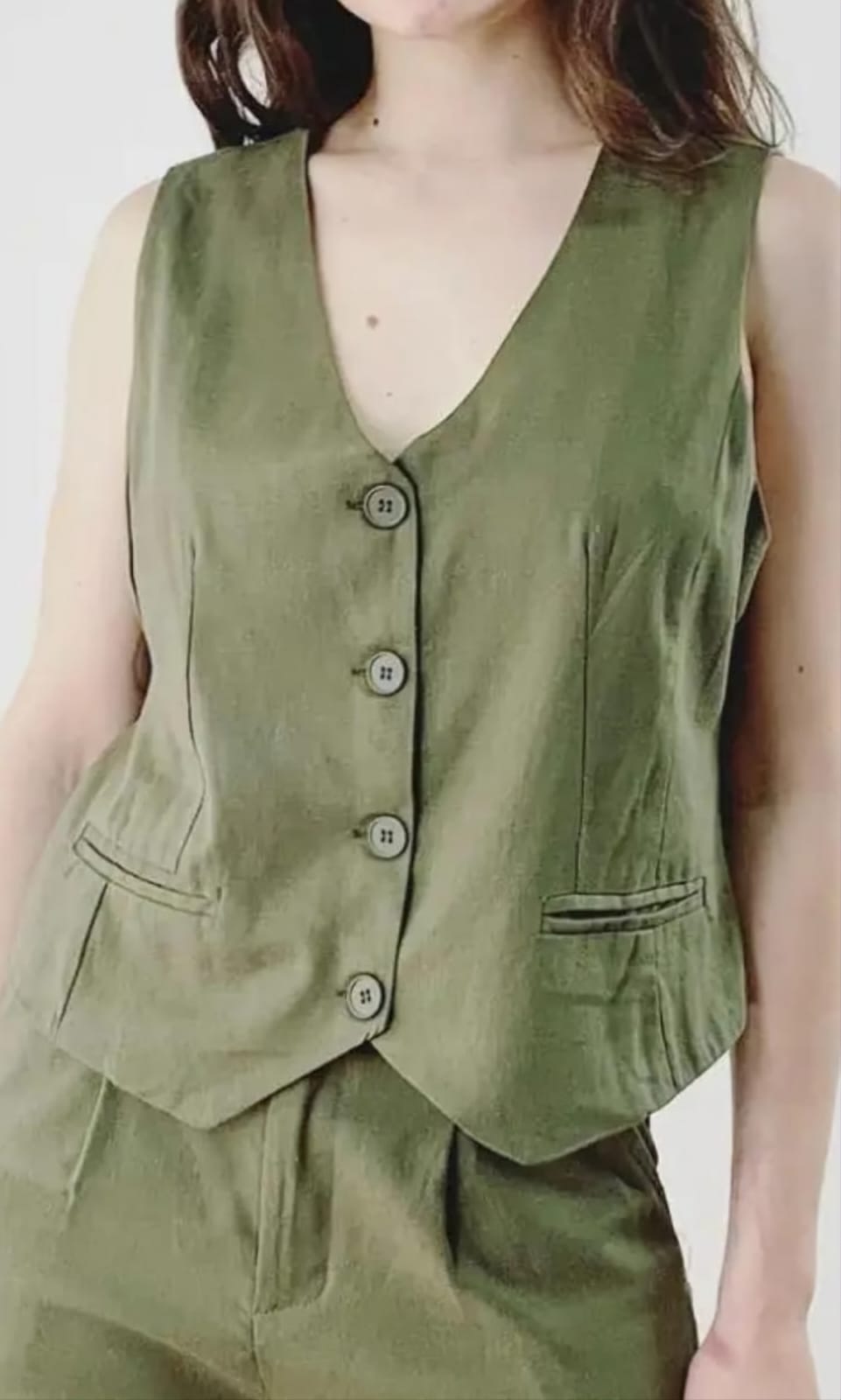 Gilet*** coton et lin