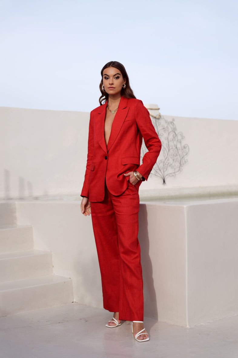 Blazer oversize - 100% lin