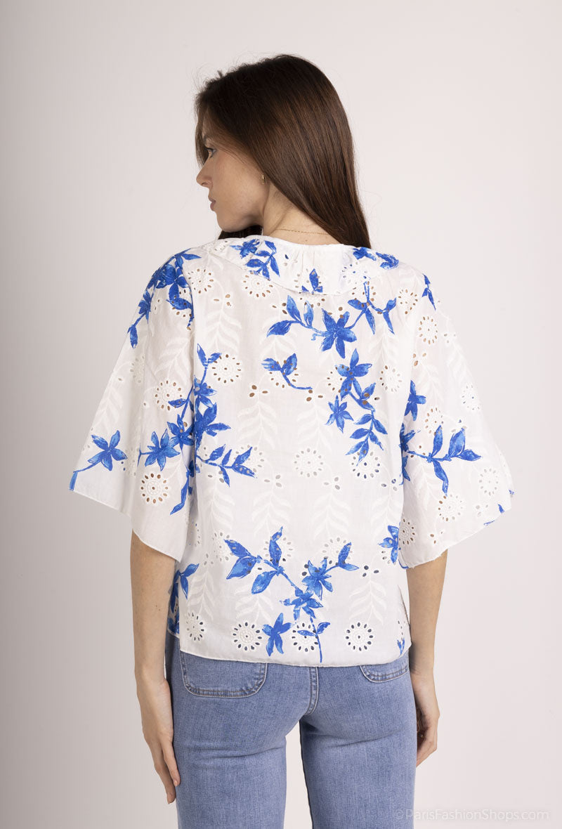 Chemise broderie anglaise