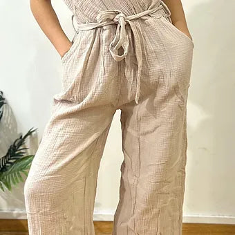 Combinaison beige 100% coton