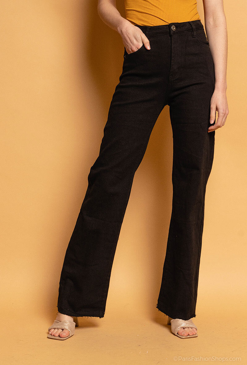 Jeans droit noir