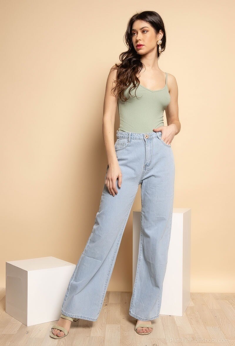 Jeans Mom bleu