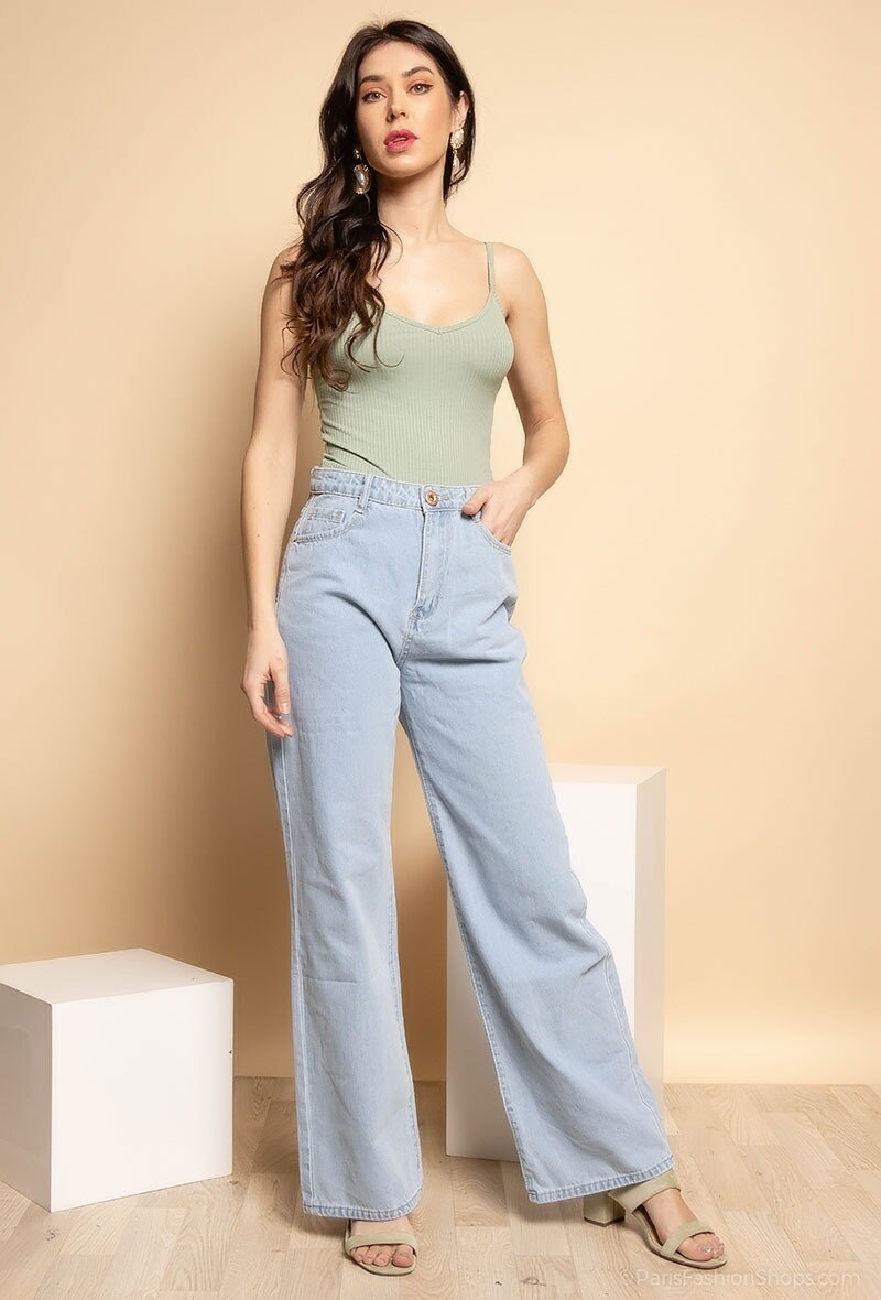 Jeans Mom bleu