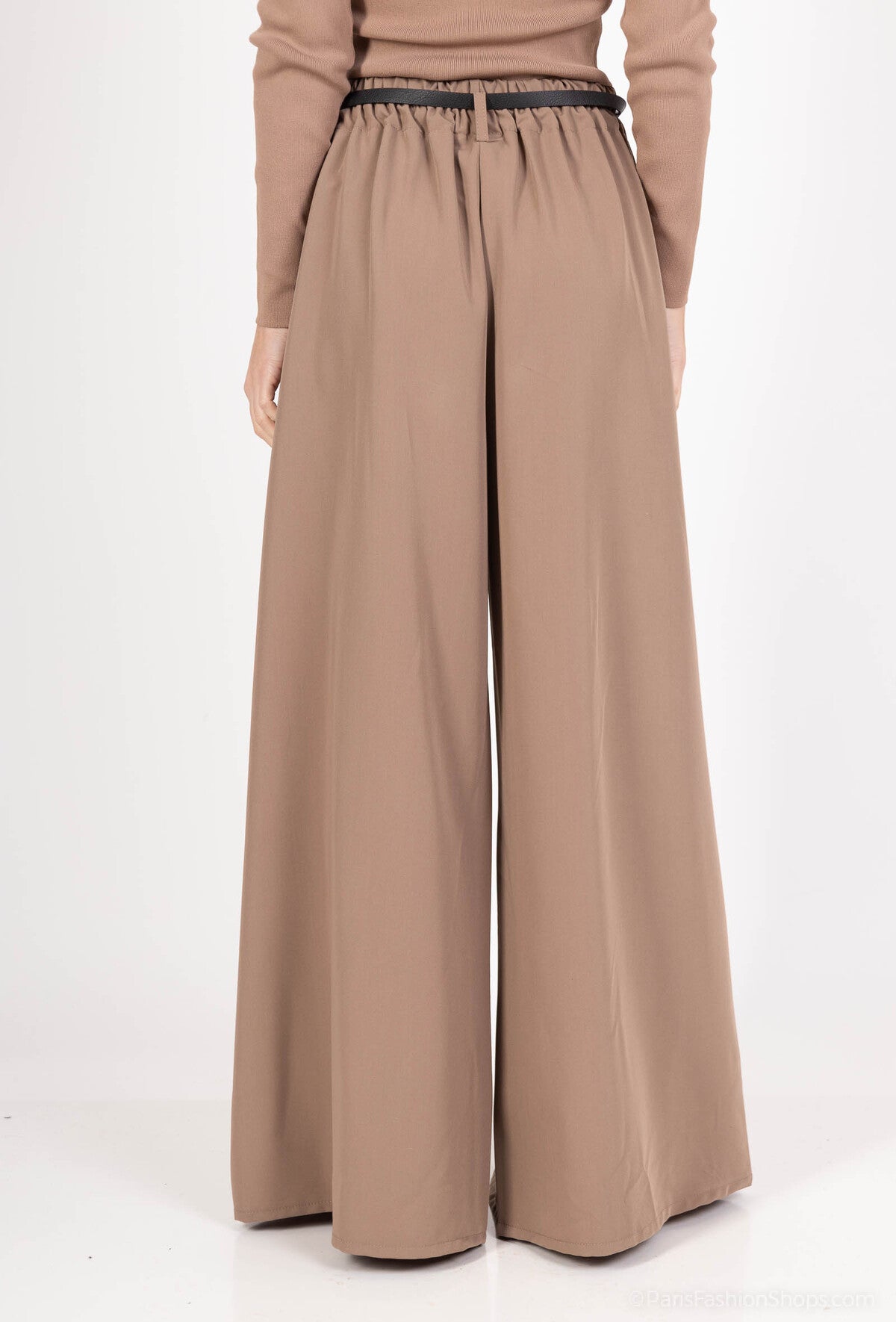 pantalon habille taille haute avec ceinture