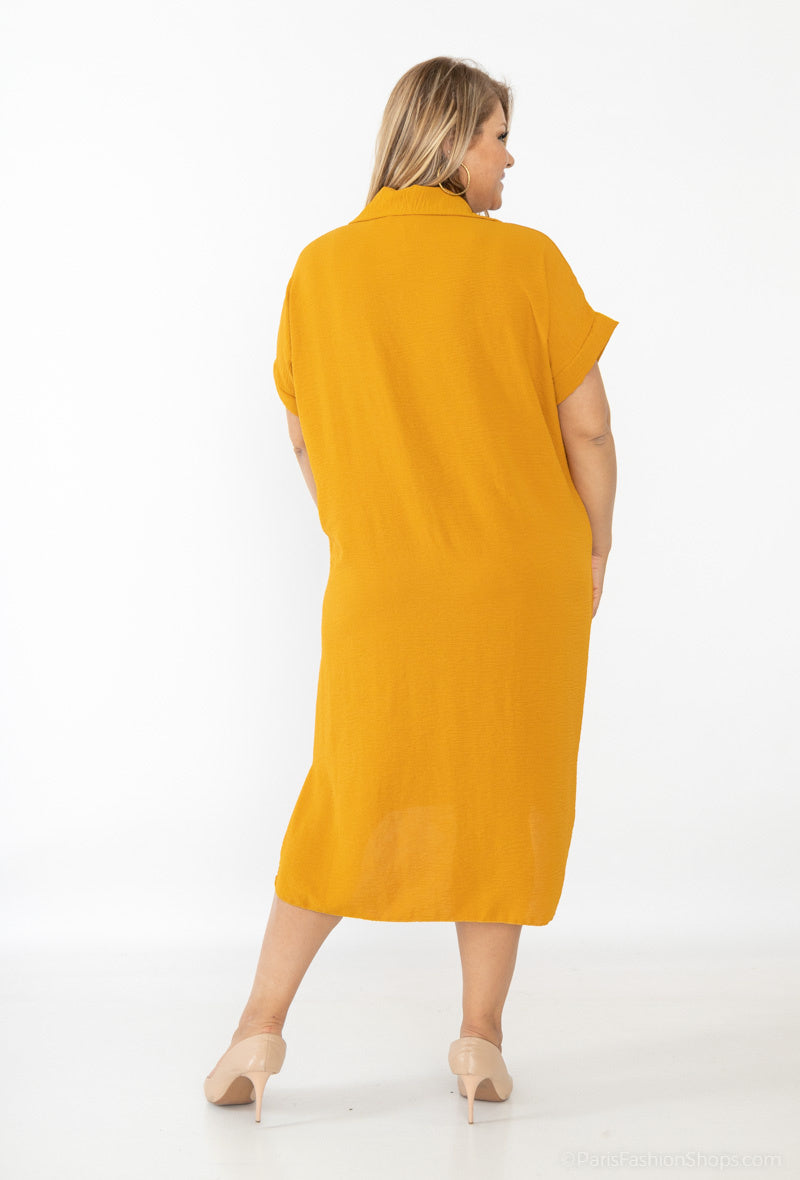 Robe chemisier rouge