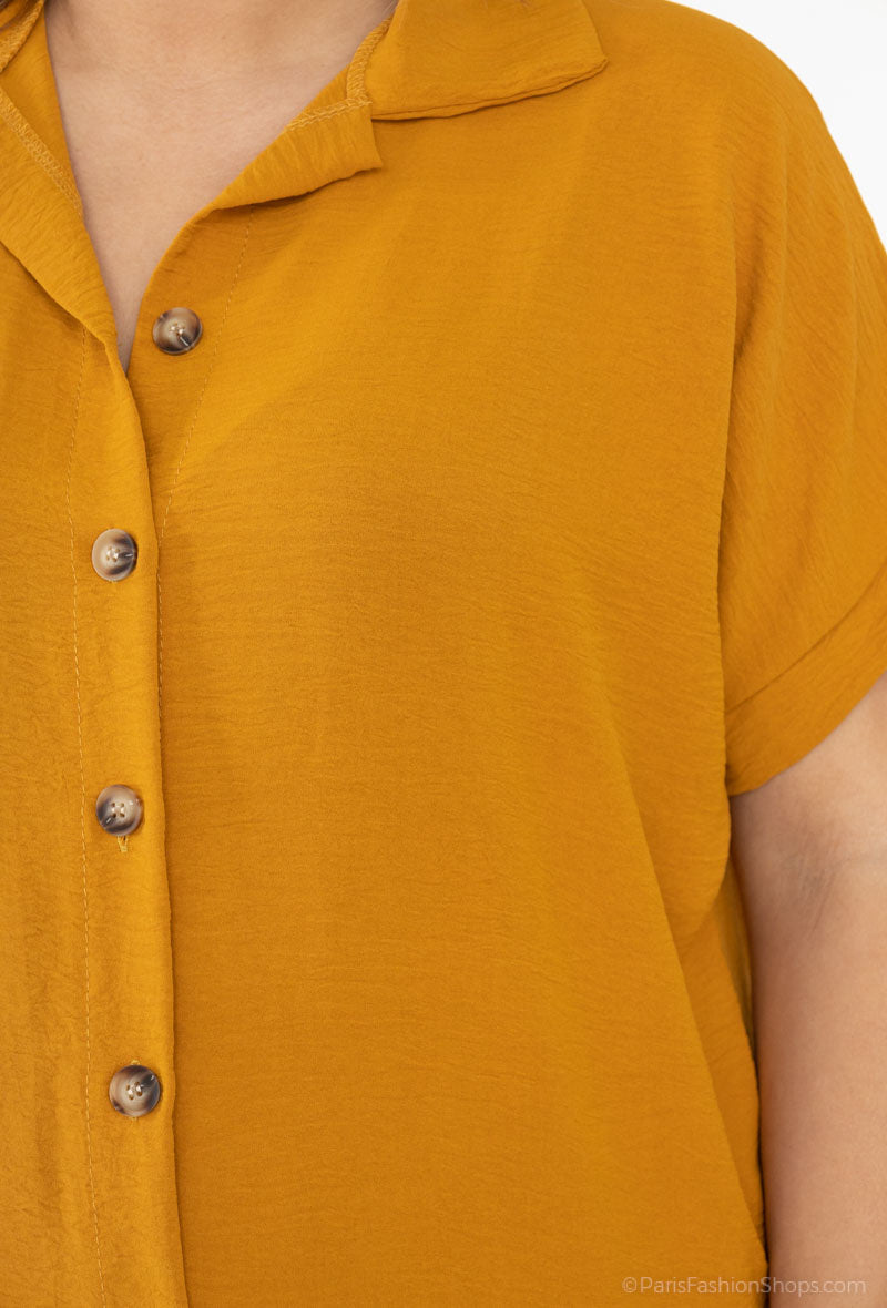 Robe chemisier rouge