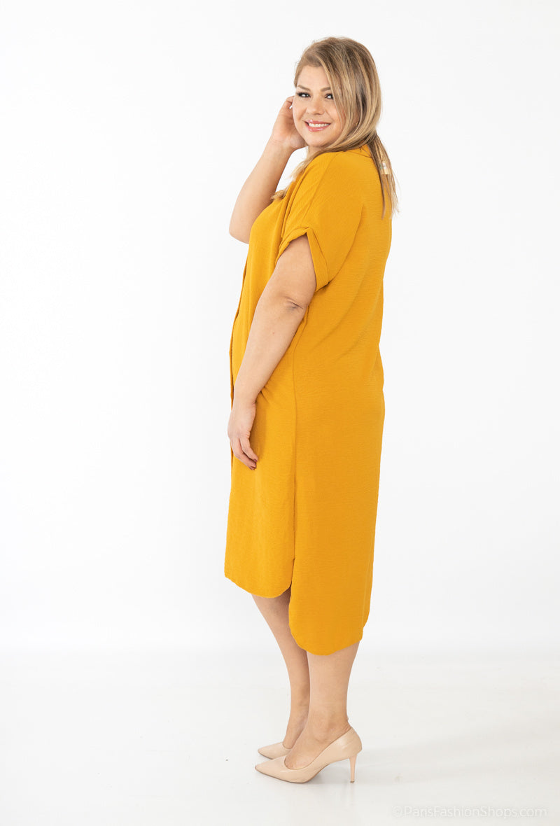 Robe chemisier rouge