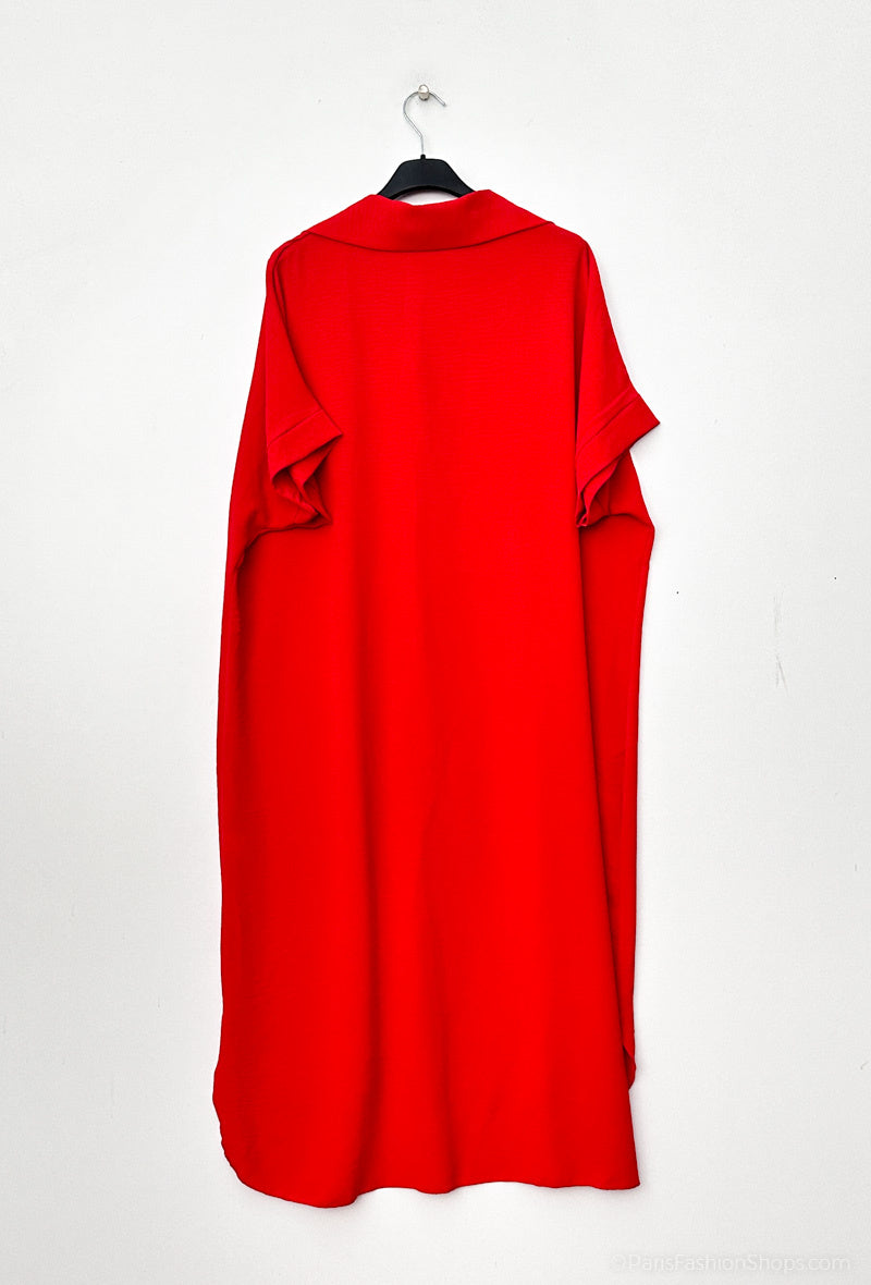 Robe chemisier rouge