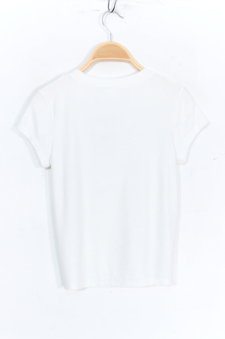 T-shirt col rond en coton