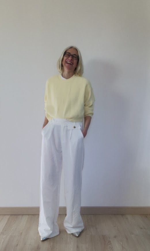 Pantalon habillé coupe évasé