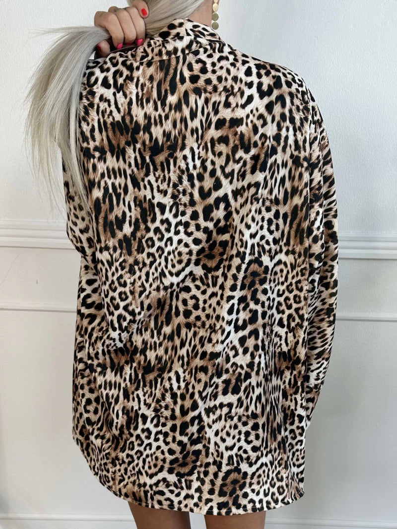 Gilet léopard avec poches