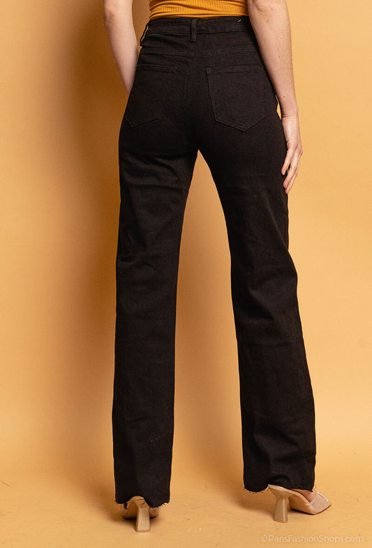 Jeans droit noir