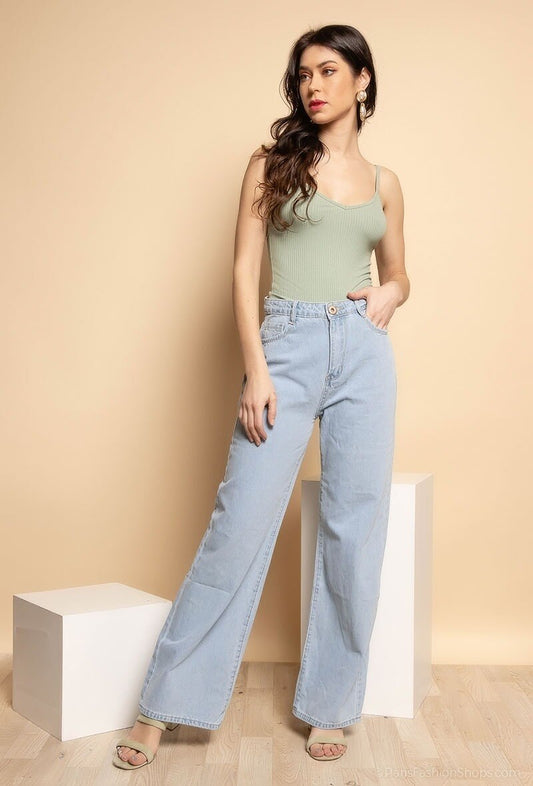 Jeans Mom bleu