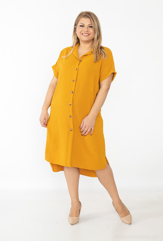 Robe chemisier rouge